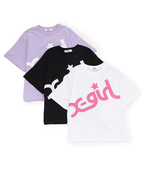X-girl Stages(エックスガールステージス)の「【TBSドラマ フェイクマミー 着用アイテム】ビッグロゴ半袖Tシャツ(Tシャツ/カットソー・キッズ・ホワイト/ブラック/ラベンダー・80cm/90cm/110cm/120cm/130cm/140cm/100cm)」の14枚目の写真