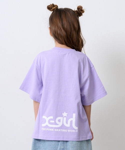 X-girl Stages(エックスガールステージス)の「【TBSドラマ フェイクマミー 着用アイテム】ビッグロゴ半袖Tシャツ(Tシャツ/カットソー・キッズ・ホワイト/ブラック/ラベンダー・80cm/90cm/110cm/120cm/130cm/140cm/100cm)」の10枚目の写真