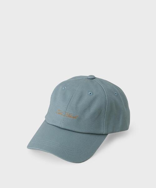 TAKEO KIKUCHI（タケオキクチ）の「コットンツイルBBキャップ（キャップ・メンズ・オフホワイト/ターコイズブルー系/ライトブルー/ブラック・00）」の3枚目の写真