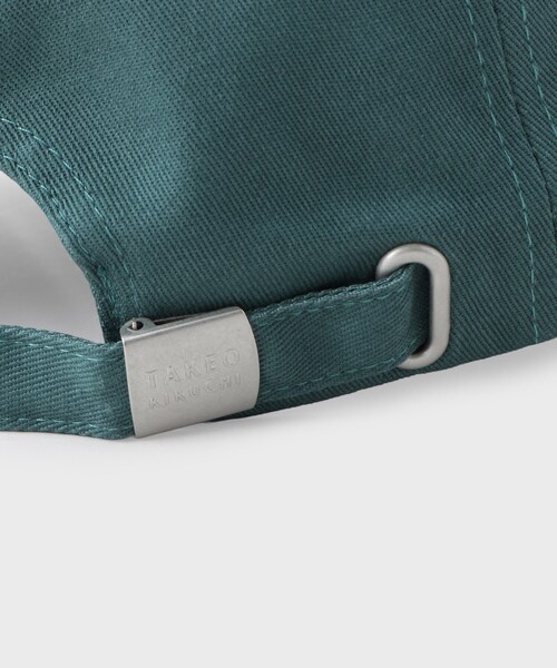 TAKEO KIKUCHI（タケオキクチ）の「コットンツイルBBキャップ（キャップ・メンズ・オフホワイト/ターコイズブルー系/ライトブルー/ブラック・00）」の9枚目の写真