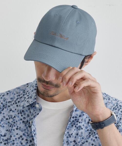 TAKEO KIKUCHI（タケオキクチ）の「コットンツイルBBキャップ（キャップ・メンズ・オフホワイト/ターコイズブルー系/ライトブルー/ブラック・00）」の12枚目の写真