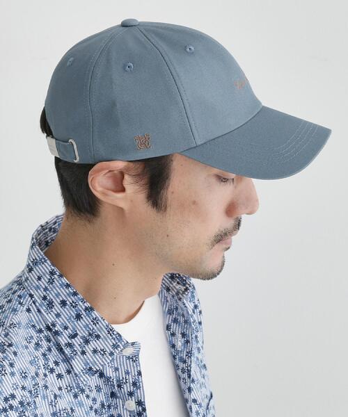 TAKEO KIKUCHI（タケオキクチ）の「コットンツイルBBキャップ（キャップ・メンズ・オフホワイト/ターコイズブルー系/ライトブルー/ブラック・00）」の13枚目の写真