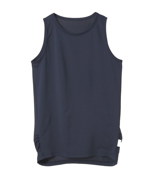 Julier Yoga and Relax（ジュリエヨガアンドリラックス）の「Julier (定番)Ecocoべア天竺タンクトップ（タンクトップ・レディース・ピンク/ホワイト/ネイビー・1/0）」の6枚目の写真