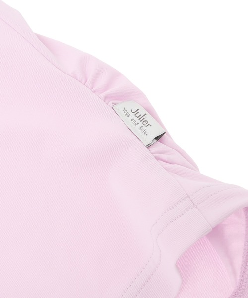 Julier Yoga and Relax（ジュリエヨガアンドリラックス）の「Julier (定番)Ecocoべア天竺タンクトップ（タンクトップ・レディース・ピンク/ホワイト/ネイビー・1/0）」の13枚目の写真