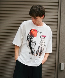 SHAREEF　シャリーフ　ジレコート　ブラック　別注　ユニセックス SHAREEF ONLINE SHOP / VELOUR LOGO JQ S/S BIG-T