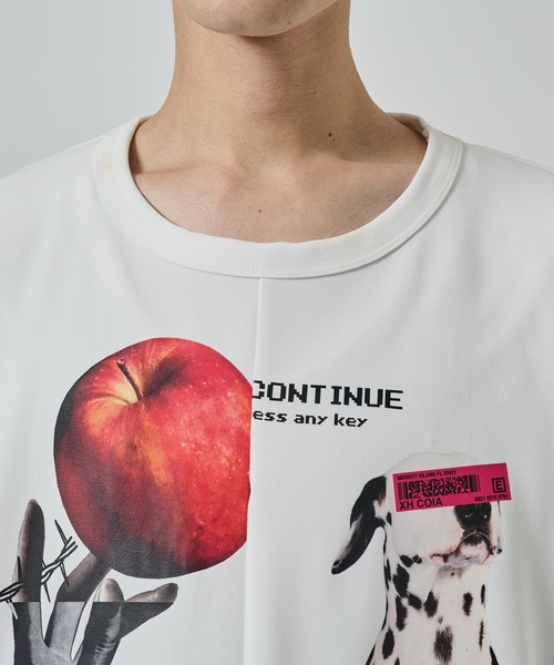 SHAREEF（シャリーフ）の「【SHAREEF】APPLE×DOG TEE（Tシャツ/カットソー・メンズ・ホワイト/ブラック・1/2）」の14枚目の写真