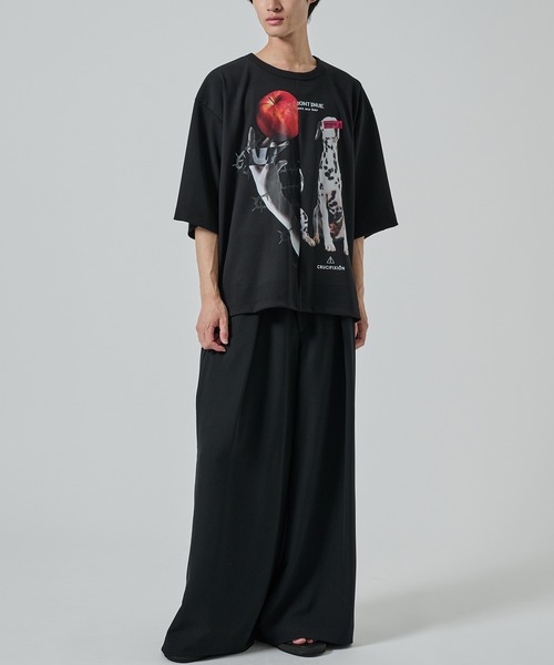 SHAREEF（シャリーフ）の「【SHAREEF】APPLE×DOG TEE（Tシャツ/カットソー・メンズ・ホワイト/ブラック・1/2）」の6枚目の写真