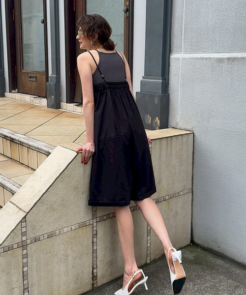 HANNE(アン)の「ストラップショートオールインワン(つなぎ/オールインワン・レディース・ホワイト/ブラック・SMALL/MEDIUM)」の20枚目の写真