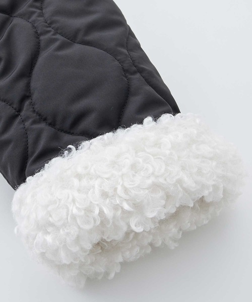 GeeRA（ジーラ）の「衿ボアキルティングミドル丈バルーンジャケット（ブルゾン・レディース・アイボリー/ブラック・MEDIUM/LARGE）」の17枚目の写真
