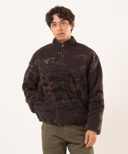 セール】Levi's/リーバイス ハーフジップフリース（ブルゾン）｜Levi's