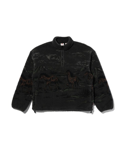 セール】Levi's/リーバイス ハーフジップフリース（ブルゾン）｜Levi's