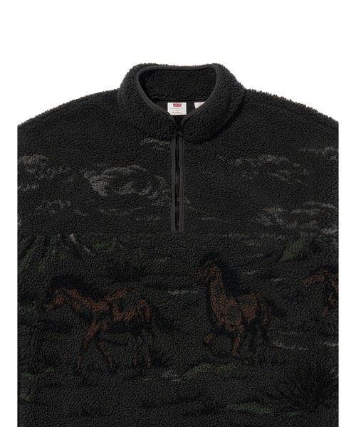 セール】Levi's/リーバイス ハーフジップフリース（ブルゾン）｜Levi's