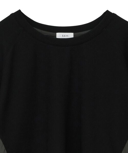 Editt by YECCA VECCA(エディットバイイェッカヴェッカ)の「素材MIX裾ZIPプルオーバー(スウェット・レディース・その他6/ブラック・FREE)」の21枚目の写真