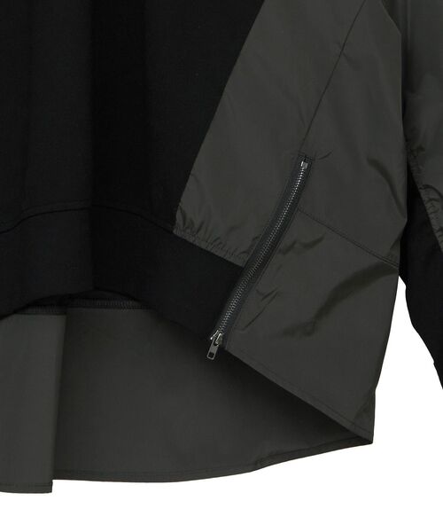 Editt by YECCA VECCA(エディットバイイェッカヴェッカ)の「素材MIX裾ZIPプルオーバー(スウェット・レディース・その他6/ブラック・FREE)」の11枚目の写真