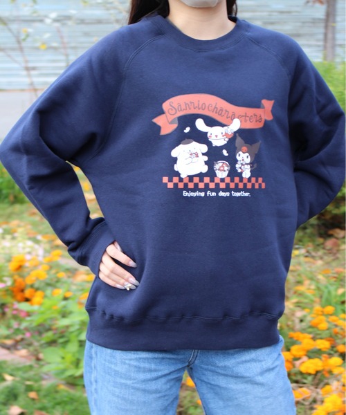 sanrio(サンリオ)の「【SANRIO/サンリオ】キャラクタープリント裏シャギースウェット(スウェット・レディース・レッド/ライトグリーン/ネイビー/オートミール・LARGE/MEDIUM)」の10枚目の写真