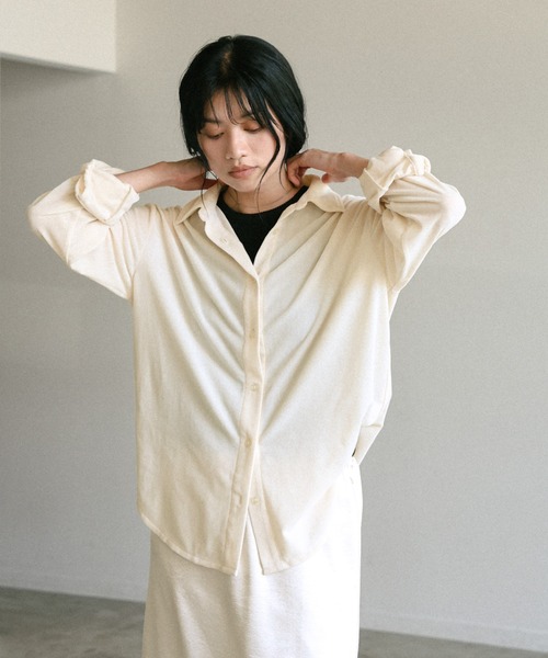 セール】カットベロアシャツ（シャツ/ブラウス）｜select MOCA