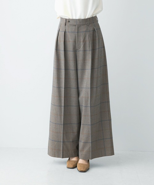 URBAN RESEARCH ROSSO WOMEN(アーバンリサーチ ロッソ)の「チェックワイドスラックス(その他パンツ・レディース・ブラウン系その他・38/36)」の10枚目の写真