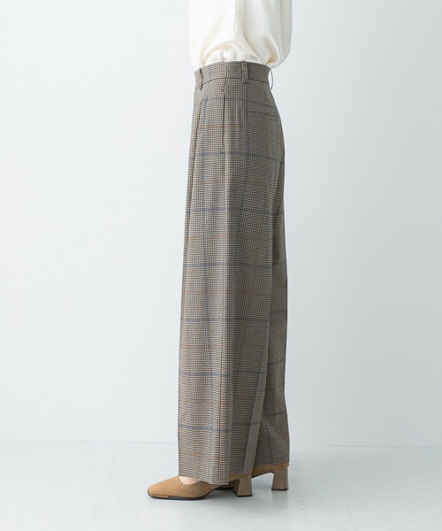 URBAN RESEARCH ROSSO WOMEN(アーバンリサーチ ロッソ)の「チェックワイドスラックス(その他パンツ・レディース・ブラウン系その他・38/36)」の11枚目の写真