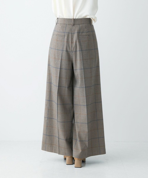 URBAN RESEARCH ROSSO WOMEN(アーバンリサーチ ロッソ)の「チェックワイドスラックス(その他パンツ・レディース・ブラウン系その他・38/36)」の12枚目の写真