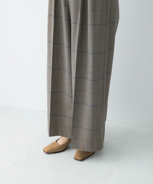 URBAN RESEARCH ROSSO WOMEN(アーバンリサーチ ロッソ)の「チェックワイドスラックス(その他パンツ・レディース・ブラウン系その他・38/36)」の15枚目の写真