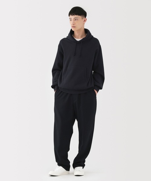 MUJI Labo(ムジラボ)の「〔MUJI Labo〕紳士 昔ながらの製法で編み立てたスウェットパーカ(パーカー・メンズ・ブラック/ダークネイビー/オートミール・M/L/XL)」の3枚目の写真