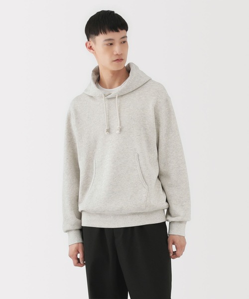 MUJI Labo(ムジラボ)の「〔MUJI Labo〕紳士 昔ながらの製法で編み立てたスウェットパーカ(パーカー・メンズ・ブラック/ダークネイビー/オートミール・M/L/XL)」の7枚目の写真