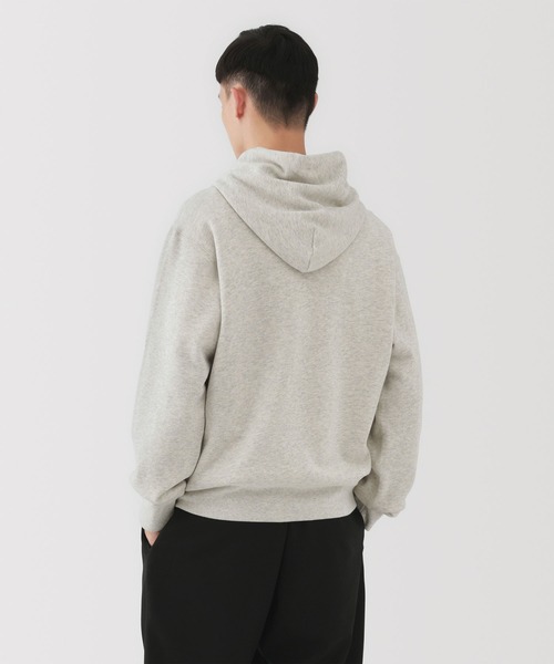 MUJI Labo(ムジラボ)の「〔MUJI Labo〕紳士 昔ながらの製法で編み立てたスウェットパーカ(パーカー・メンズ・ブラック/ダークネイビー/オートミール・M/L/XL)」の9枚目の写真