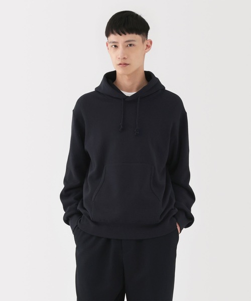 MUJI Labo(ムジラボ)の「〔MUJI Labo〕紳士 昔ながらの製法で編み立てたスウェットパーカ(パーカー・メンズ・ブラック/ダークネイビー/オートミール・M/L/XL)」の14枚目の写真