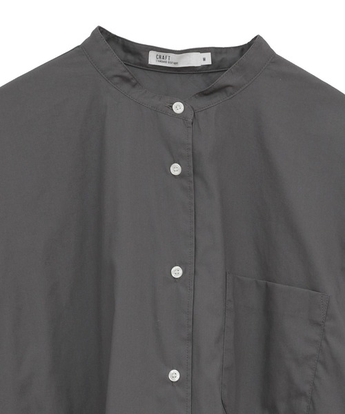CRAFT STANDARD BOUTIQUE（クラフトスタンダードブティック）の「【追加】バンドカラーシャツ◇（シャツ/ブラウス・レディース・ネイビー系2/ベージュ系その他2/グレー系その他2/ブラウン系その他4/チャコールグレー/オフホワイト・L/M/S）」の20枚目の写真