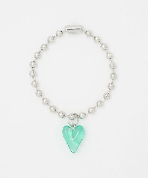 CITEN（シテン）の「＜CITEN＞カラバリクリアハートブレスレット（ブレスレット・レディース・ライラック/ブラック/ライトピンク/コバルトブルー/ケリーグリーン/イエロー/オレンジ/ホワイト/レッド・FREE）」の4枚目の写真