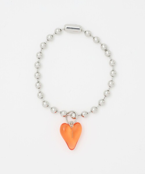 CITEN（シテン）の「＜CITEN＞カラバリクリアハートブレスレット（ブレスレット・レディース・ライラック/ブラック/ライトピンク/コバルトブルー/ケリーグリーン/イエロー/オレンジ/ホワイト/レッド・FREE）」の9枚目の写真