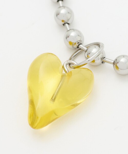 CITEN（シテン）の「＜CITEN＞カラバリクリアハートブレスレット（ブレスレット・レディース・ライラック/ブラック/ライトピンク/コバルトブルー/ケリーグリーン/イエロー/オレンジ/ホワイト/レッド・FREE）」の19枚目の写真