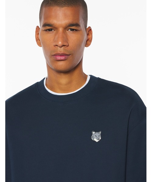 Maison Kitsune(メゾンキツネ)の「FOX HEAD COMFORT SWEATSHIRT(スウェット・メンズ・ブラック/ネイビー/グレー・XL/L/M/S/XS)」の3枚目の写真