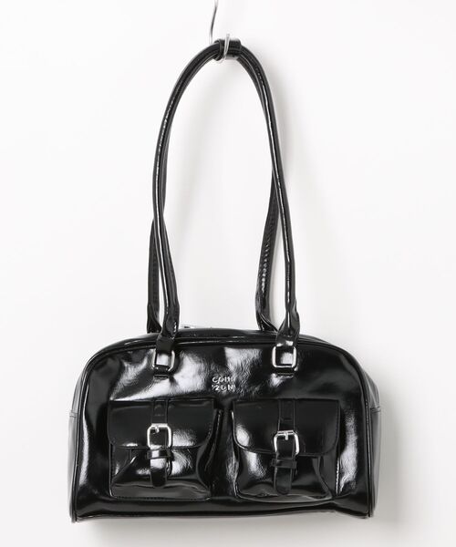 GORGE(ゴージ)の「《フェイクレザー×2ポケット》レディース ハンドバッグ ダブルポケット モード 春夏秋冬(ハンドバッグ・レディース・ブラック/レッド/ブラウン/シルバー・F)」の22枚目の写真