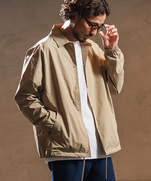 mj10964-matte texture coach jacket コーチジャケット(WR25W-22)