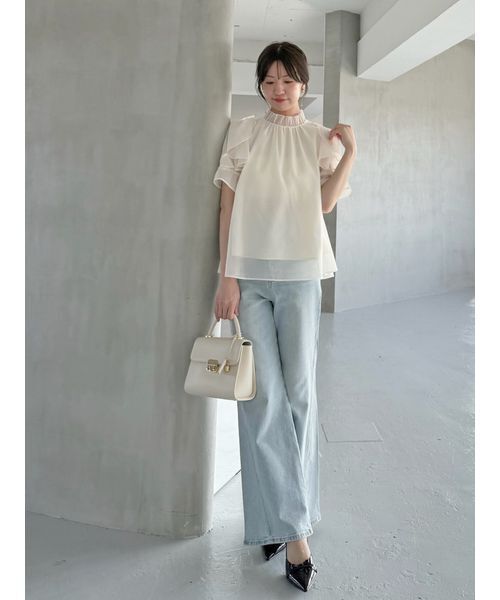 Sustainableオーガンシースルーブラウス Sustainableオーガンシースルーブラウス（シャツ/ブラウス