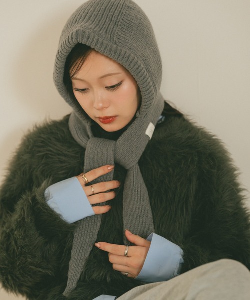 マフラータイニットフーディー/バラクラバ（マフラー）｜VANNIE U