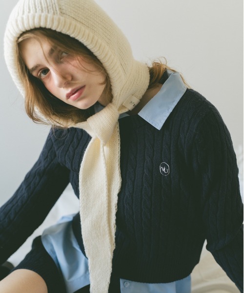 マフラータイニットフーディー/バラクラバ（マフラー）｜VANNIE U