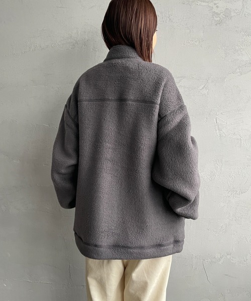 WEB限定】[DANTON/ダントン] スタンドカラー ダブルフェイスボア