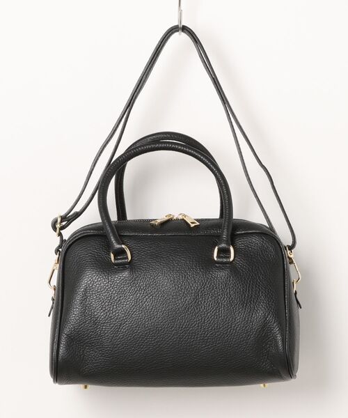 AULENTTI（オウレンティ）の「【AULENTTI/オウレンティ】2WAY レザー ミニボストンバッグ イタリア製（ボストンバッグ・レディース・ブラック/ダークベージュ・FREE）」の13枚目の写真