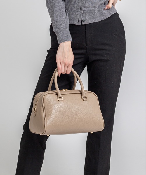 AULENTTI/オウレンティ】2WAY レザー ミニボストンバッグ イタリア製