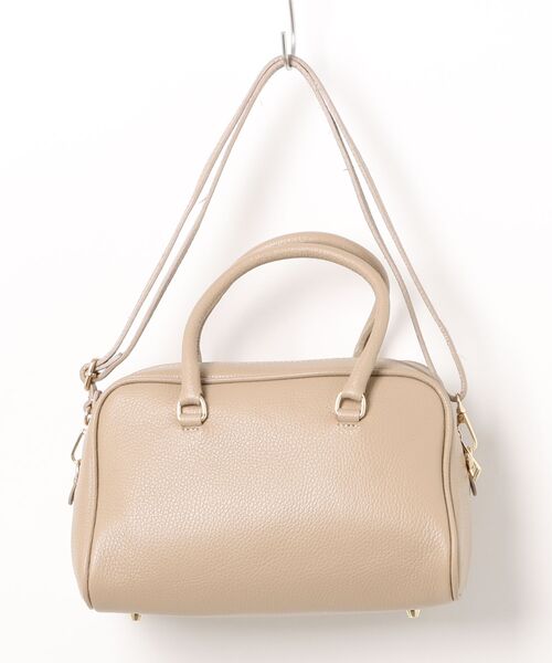 AULENTTI（オウレンティ）の「【AULENTTI/オウレンティ】2WAY レザー ミニボストンバッグ イタリア製（ボストンバッグ・レディース・ブラック/ダークベージュ/ベージュ・FREE）」の18枚目の写真