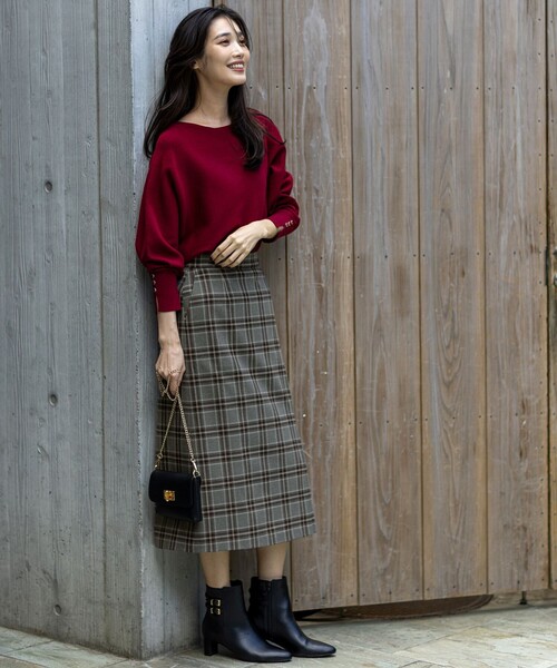 ANY SIS（エニィスィス）の「CICA加工 ビューティドルマン ニット（ニット/セーター・レディース・ブラック系/ベージュ系/ダークグリーン系/アイボリー系/ネイビー系/ピンク系/ライトグレー系/ワイン系/ダルブルー系/ライトイエロー系・MEDIUM）」の14枚目の写真