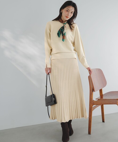 ANY SIS（エニィスィス）の「CICA加工 ビューティドルマン ニット（ニット/セーター・レディース・ブラック系/ベージュ系/ダークグリーン系/アイボリー系/ネイビー系/ピンク系/ライトグレー系/ワイン系/ダルブルー系/ライトイエロー系・MEDIUM）」の17枚目の写真