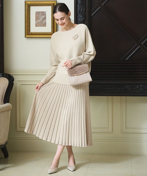 ANY SIS（エニィスィス）の「CICA加工 ビューティドルマン ニット（ニット/セーター・レディース・ブラック系/ベージュ系/ダークグリーン系/アイボリー系/ネイビー系/ピンク系/ライトグレー系/ワイン系/ダルブルー系/ライトイエロー系・MEDIUM）」の19枚目の写真