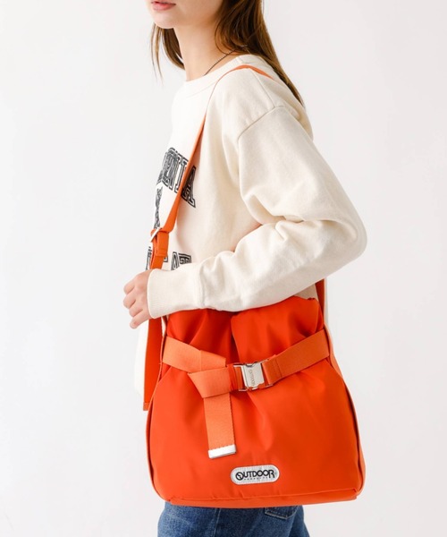 OUTDOOR PRODUCTS(アウトドアプロダクツ)の「【OUTDOOR PRODUCTS / アウトドアプロダクツ】2wayTote S/巾着ショルダーバッグ/2way/巾着/Sサイズ【WEB限定】(ショルダーバッグ・レディース・チャコールグレー/シルバー/ブラック/オレンジ/ブラウン/インディゴブルー/アイボリー/モカ・フリー)」の8枚目の写真