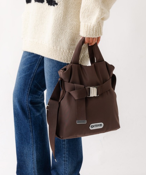 OUTDOOR PRODUCTS(アウトドアプロダクツ)の「【OUTDOOR PRODUCTS / アウトドアプロダクツ】2wayTote S/巾着ショルダーバッグ/2way/巾着/Sサイズ【WEB限定】(ショルダーバッグ・レディース・チャコールグレー/シルバー/ブラック/オレンジ/ブラウン/インディゴブルー/アイボリー/モカ・フリー)」の14枚目の写真
