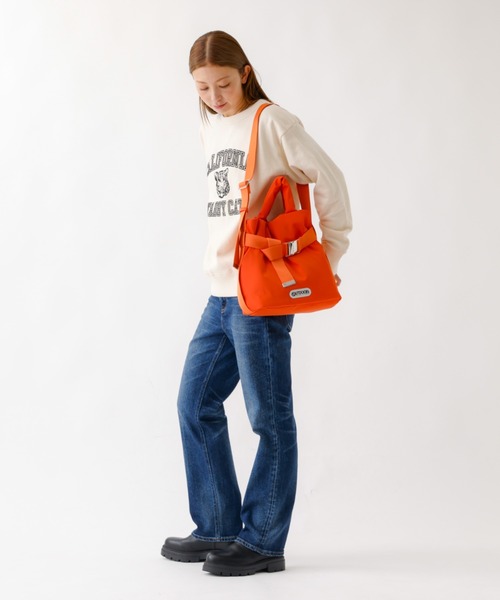 OUTDOOR PRODUCTS(アウトドアプロダクツ)の「【OUTDOOR PRODUCTS / アウトドアプロダクツ】2wayTote S/巾着ショルダーバッグ/2way/巾着/Sサイズ【WEB限定】(ショルダーバッグ・レディース・チャコールグレー/シルバー/ブラック/オレンジ/ブラウン/インディゴブルー/アイボリー/モカ・フリー)」の19枚目の写真