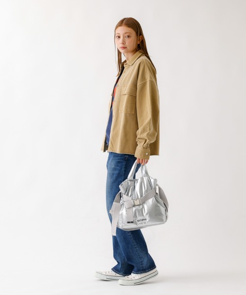 OUTDOOR PRODUCTS(アウトドアプロダクツ)の「【OUTDOOR PRODUCTS / アウトドアプロダクツ】2wayTote S/巾着ショルダーバッグ/2way/巾着/Sサイズ【WEB限定】(ショルダーバッグ・レディース・チャコールグレー/シルバー/ブラック/オレンジ/ブラウン/インディゴブルー/アイボリー/モカ・フリー)」の21枚目の写真