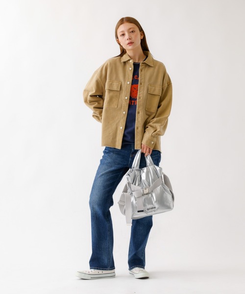 OUTDOOR PRODUCTS(アウトドアプロダクツ)の「【OUTDOOR PRODUCTS / アウトドアプロダクツ】2wayTote S/巾着ショルダーバッグ/2way/巾着/Sサイズ【WEB限定】(ショルダーバッグ・レディース・チャコールグレー/シルバー/ブラック/オレンジ/ブラウン/インディゴブルー/アイボリー/モカ・フリー)」の22枚目の写真